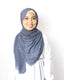 Kejora Dark Grey Chiffon Shawl