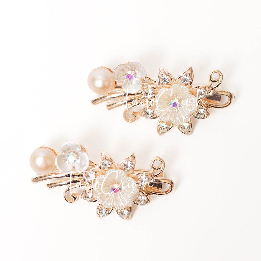 Aru Hydrangea Sabah Freshwater Pearl Brooch